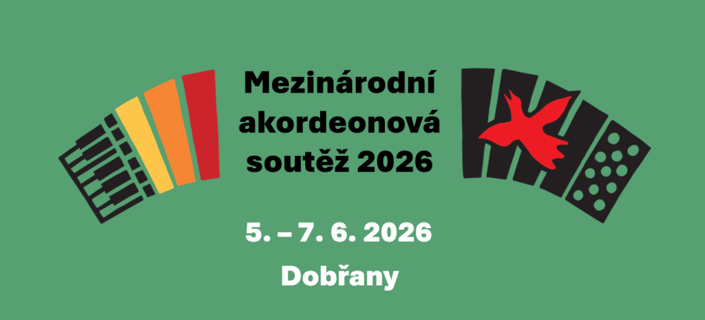 Upoutávka na Mezinárodní akordeonovou soutěž, konání 5. - 7. 6. 2026 v Dobřanech